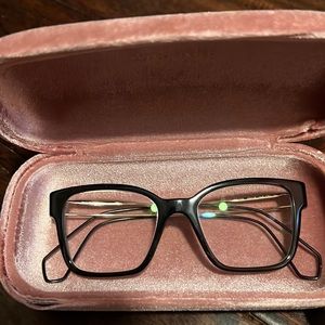 Miu Miu Black Squared Black Glasses